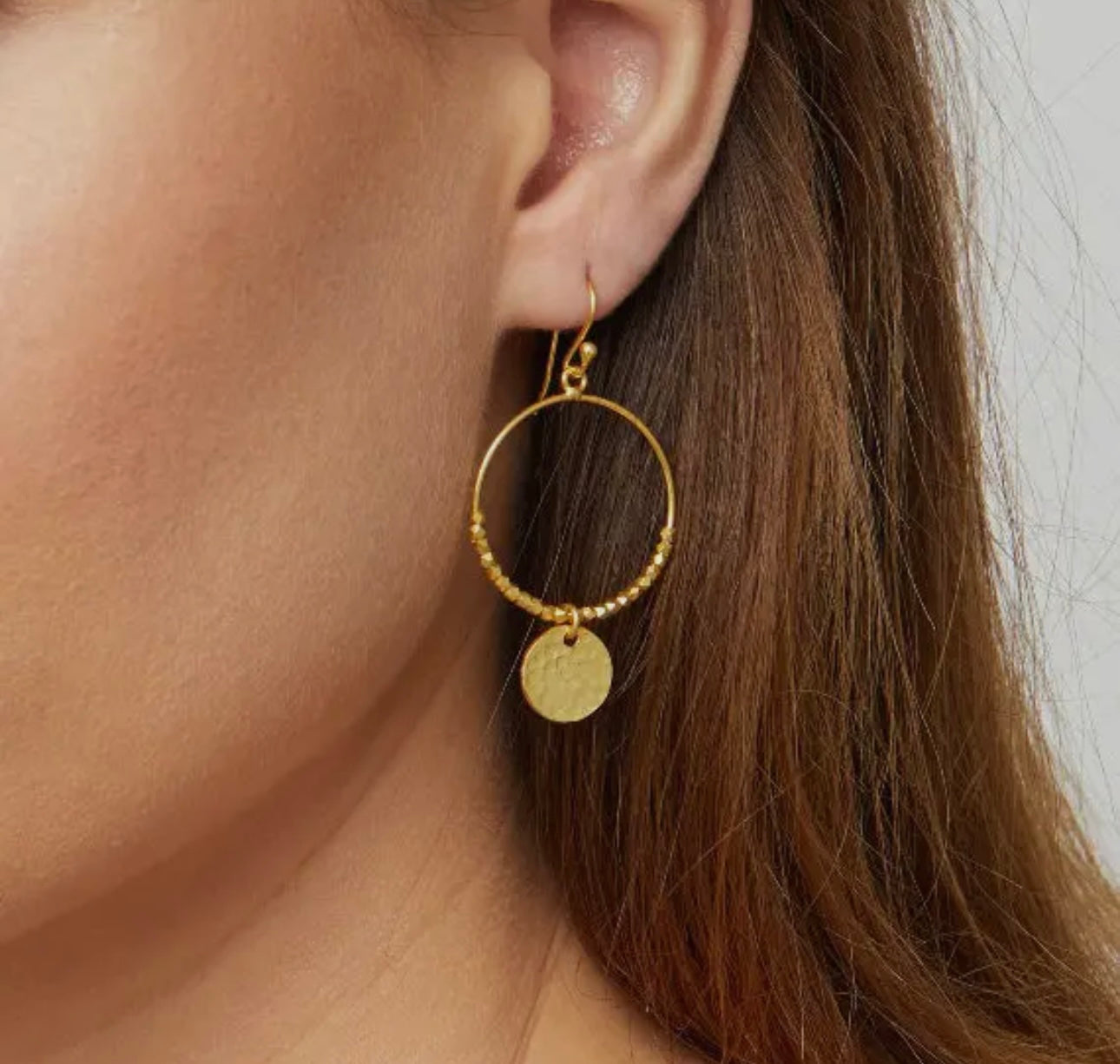 Dominique Gold Mini Hoop Earrings