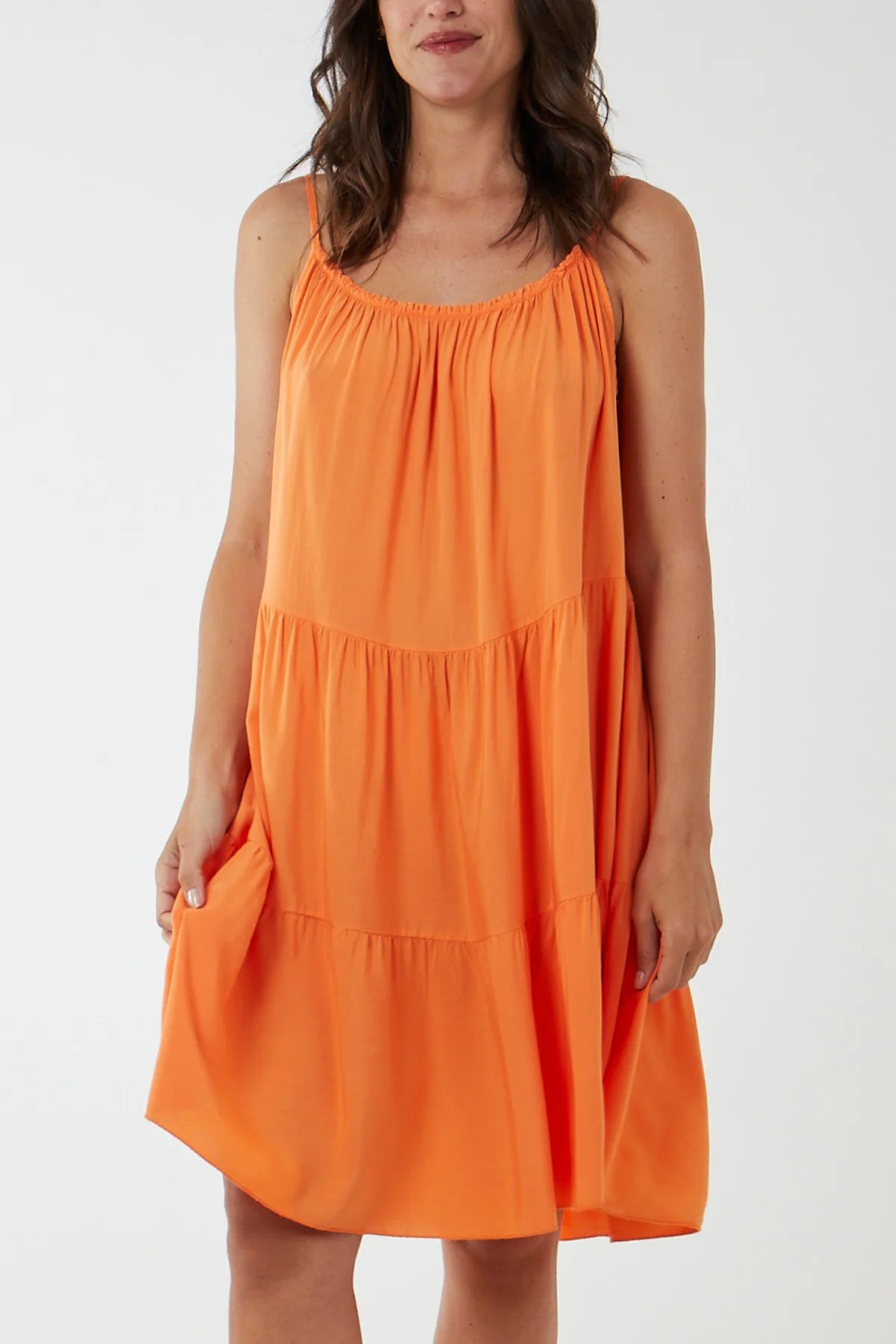 Georgie Sundress in Tangerine