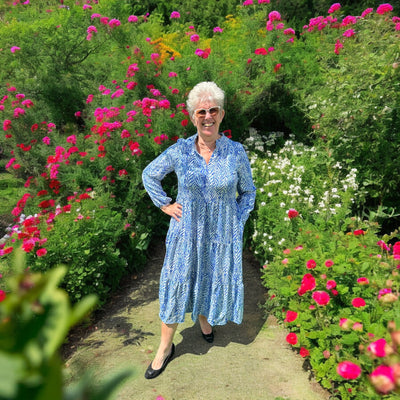 Amber Dress in Blue