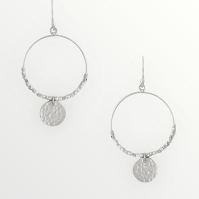 Dominique Silver Mini Hoop Earrings