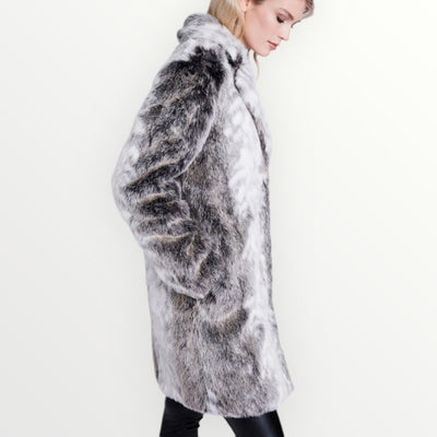 Fox Faux Fur Coat