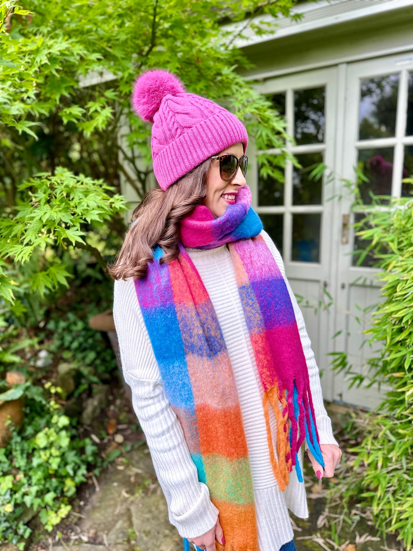 Libby Scarf in Multi Colour Brights