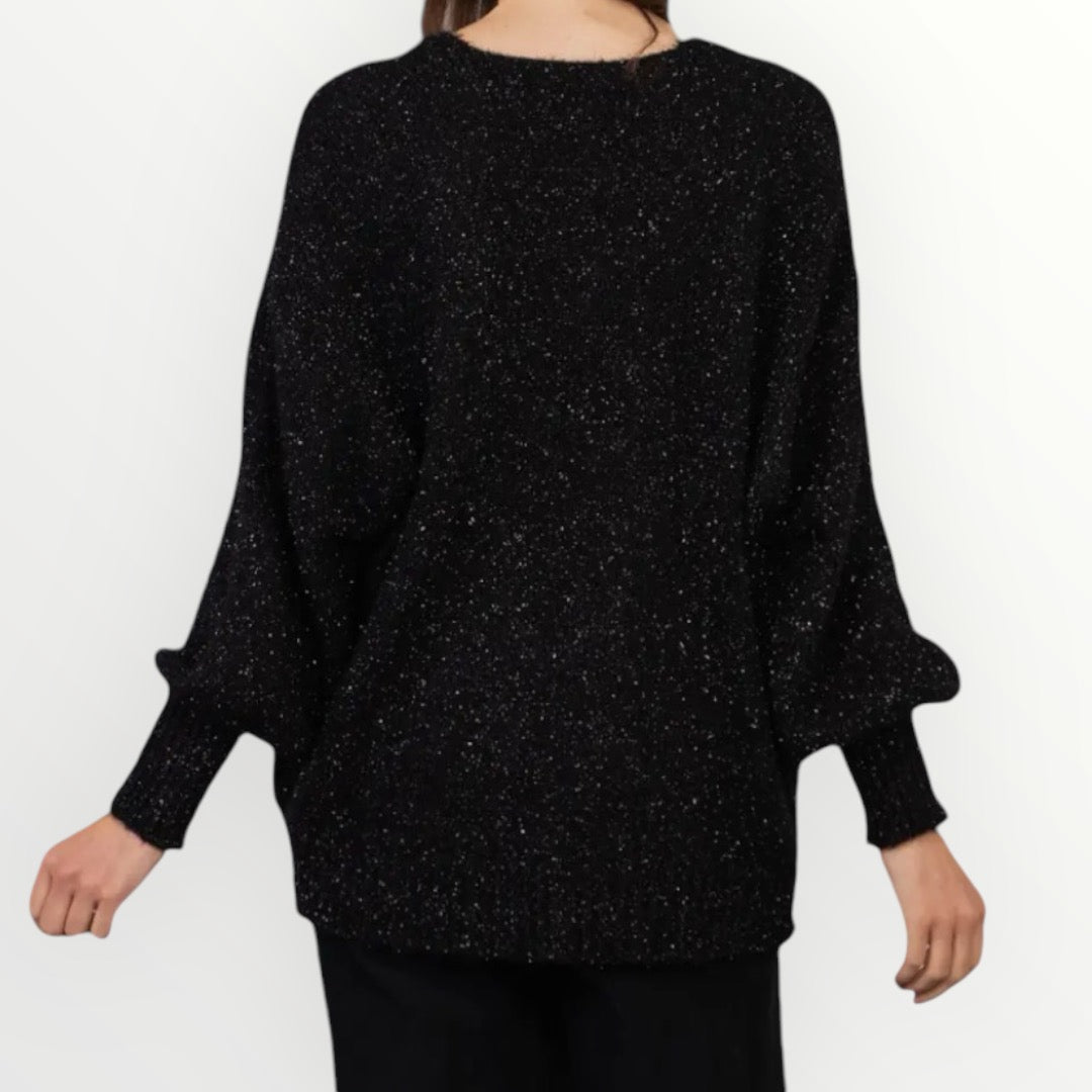 Sally Black Glitter Cardigan