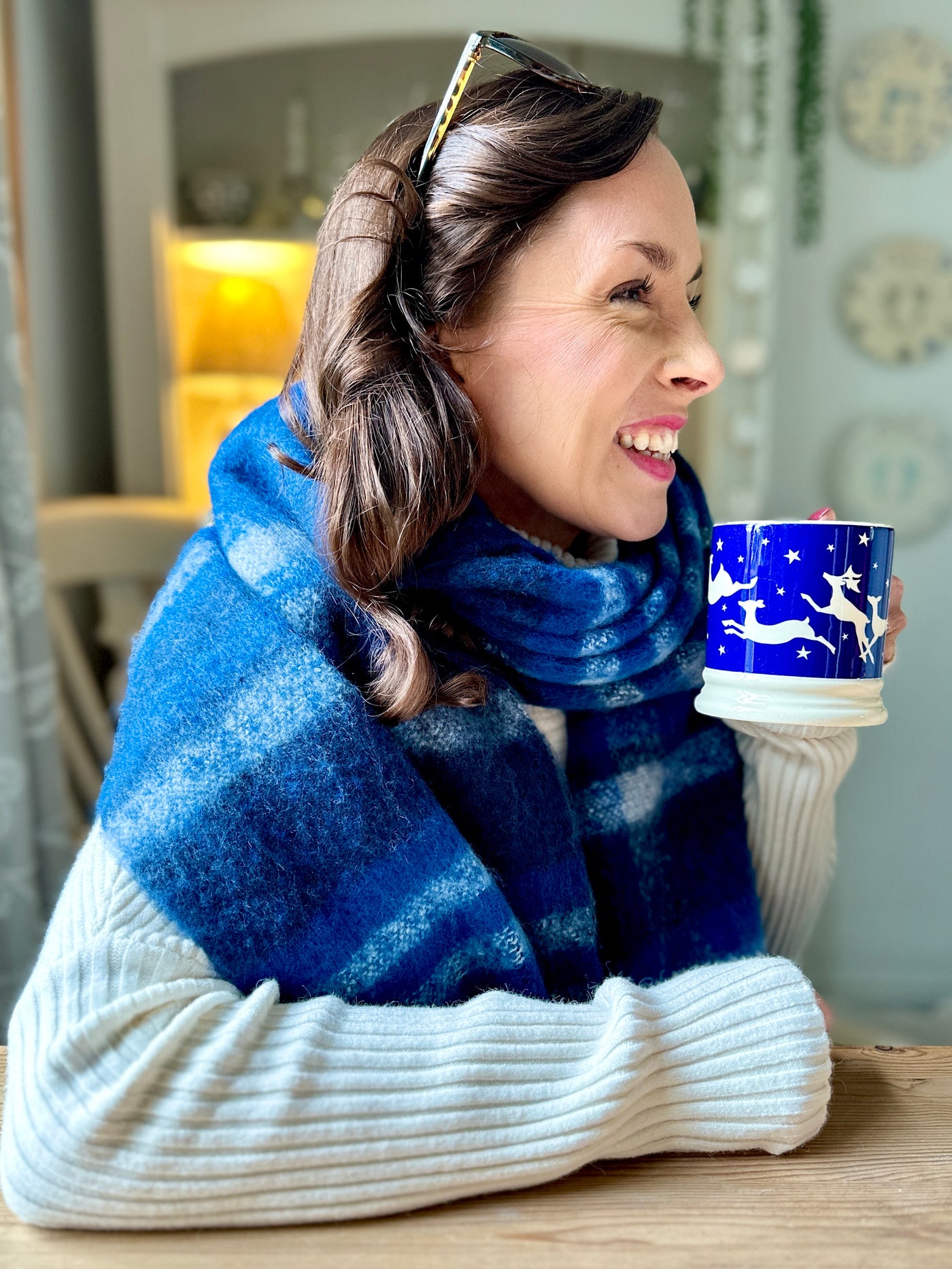 Amy Scarf in Blue