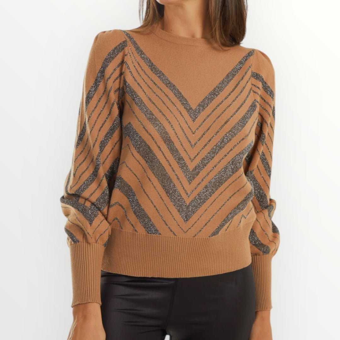 Chevron Glitter Jumper