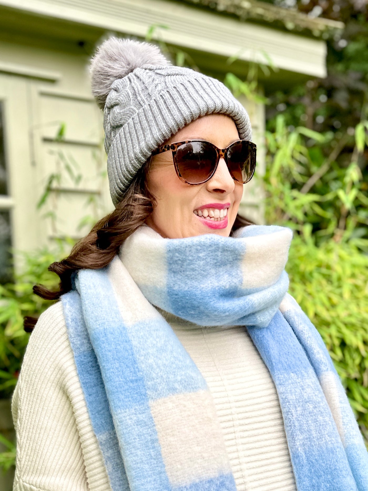 Libby Scarf in Baby Blue