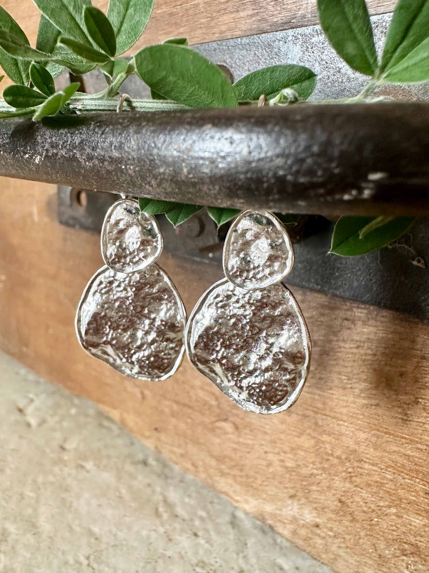 Iris Gold Drop Earrings