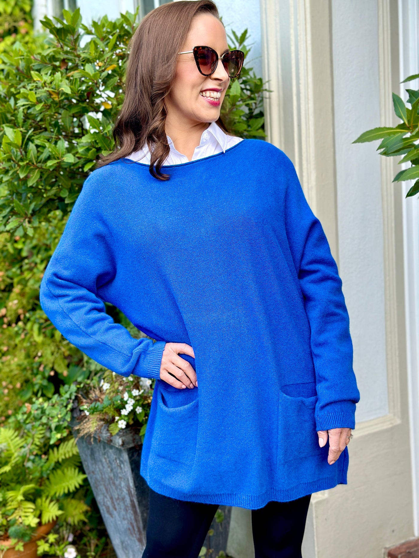 Ellie Jumper in Cobalt Blue