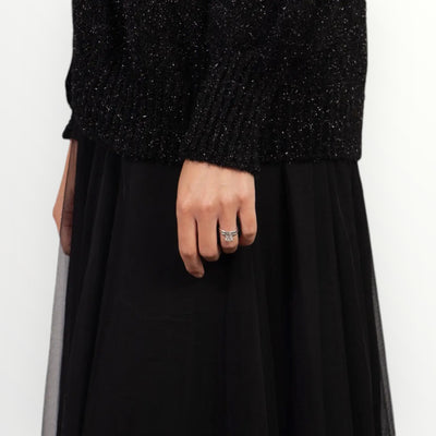 Sally Black Glitter Cardigan