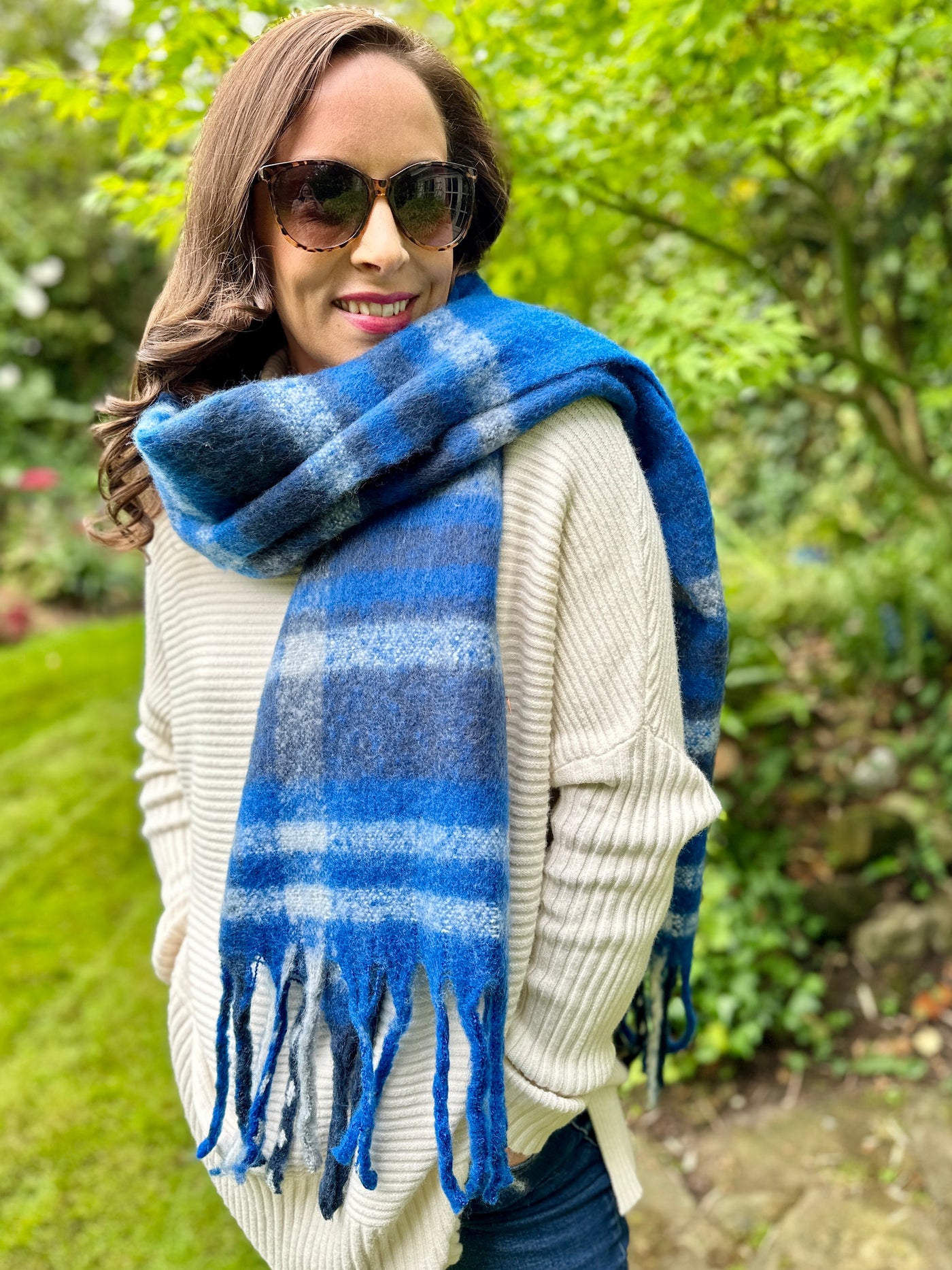 Amy Scarf in Blue