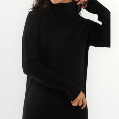 Jumper Dress Midi Rollneck