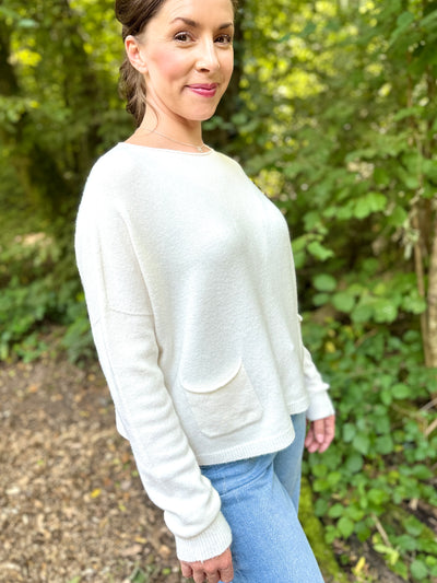 Maddie Jumper in Soft White