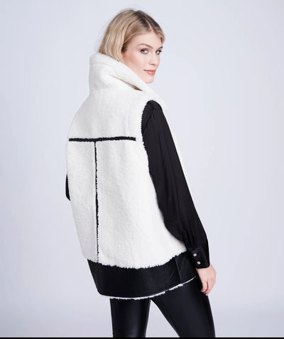 Frankie Faux Fur/Leather Gilet