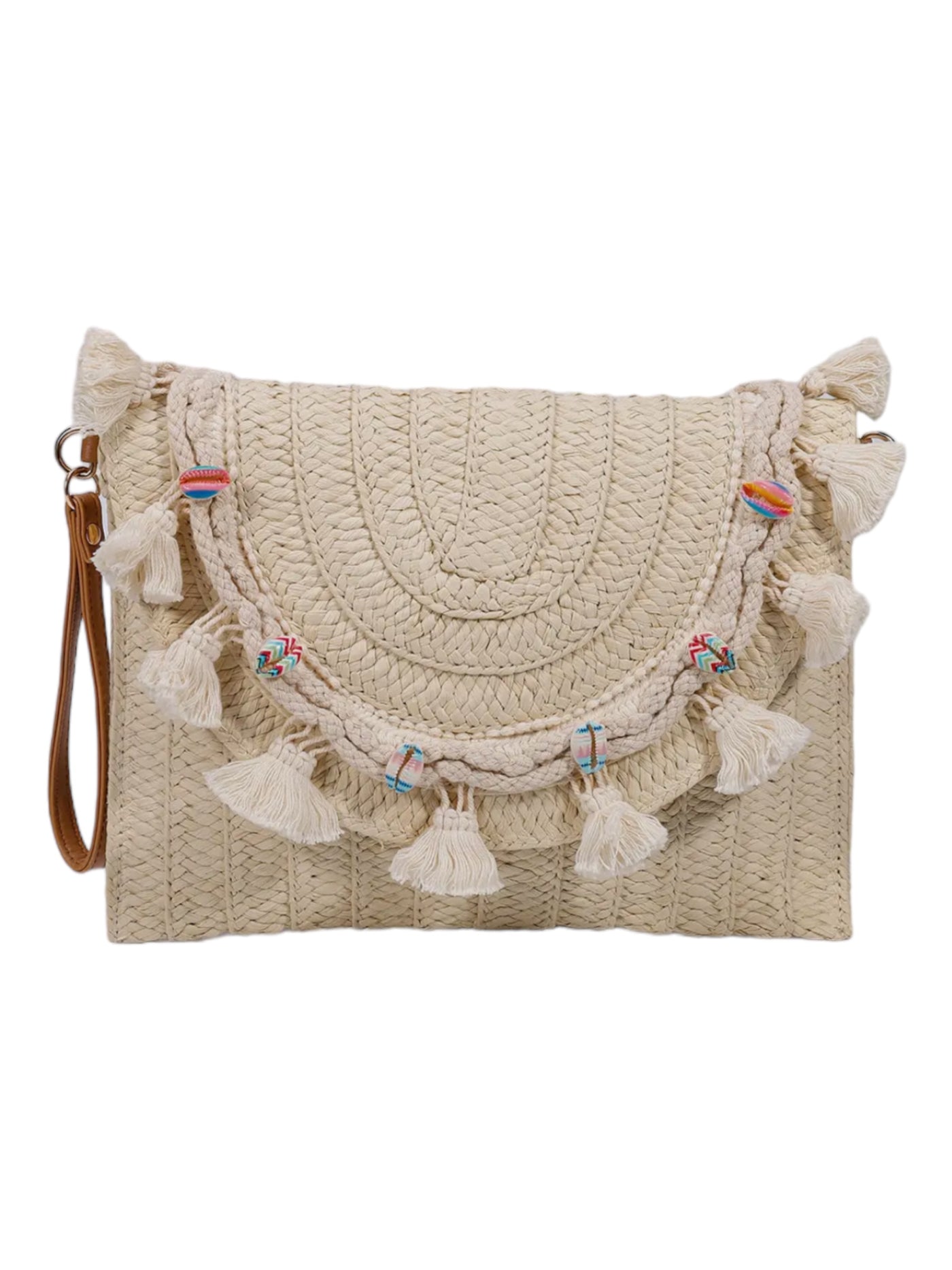 Libby Straw Clutch Bag