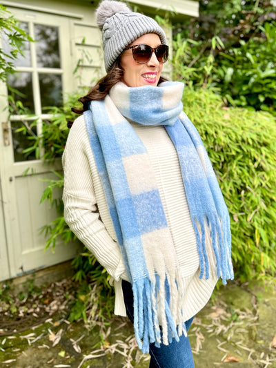 Libby Scarf in Baby Blue
