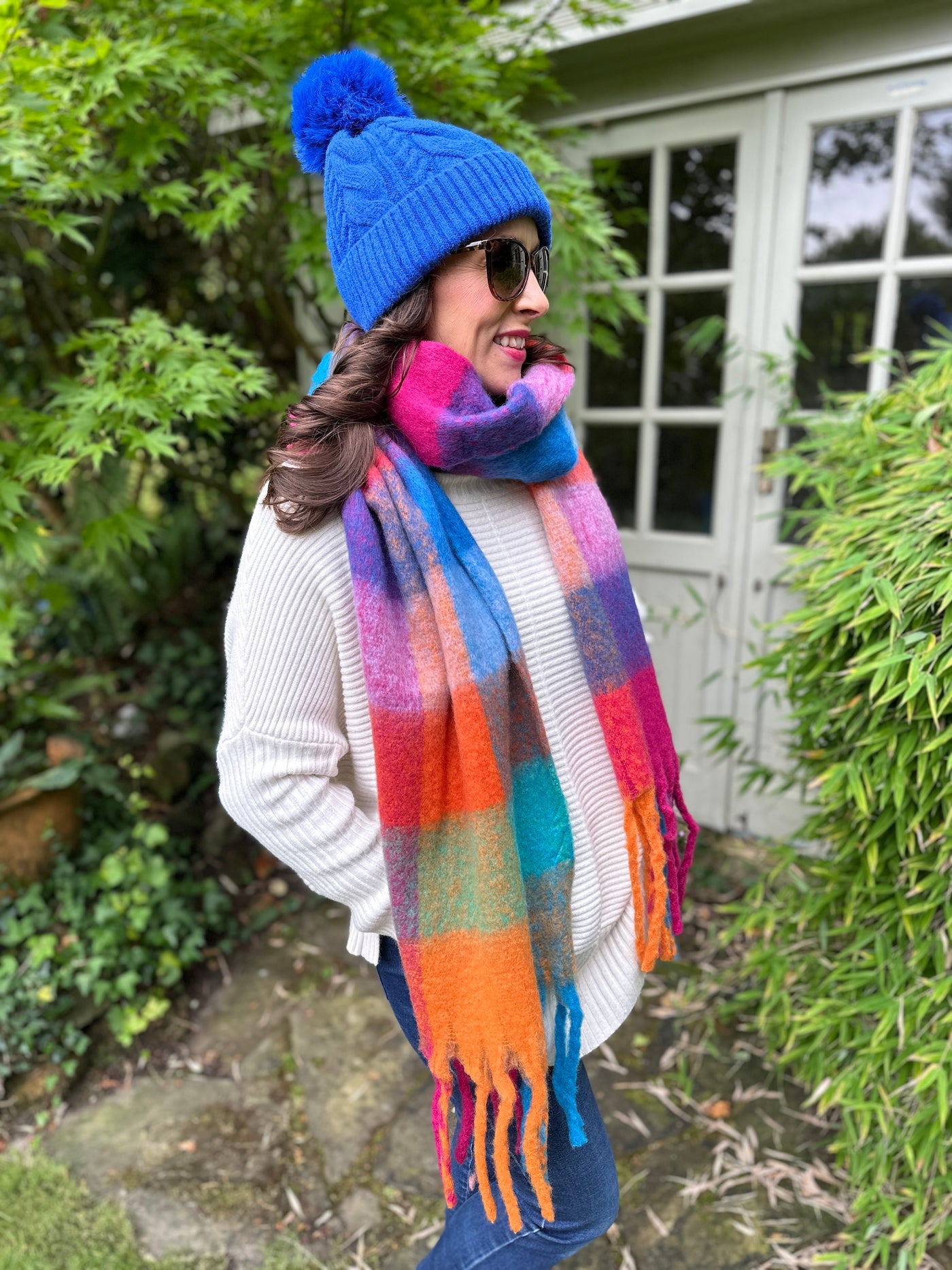 Libby Scarf in Multi Colour Brights