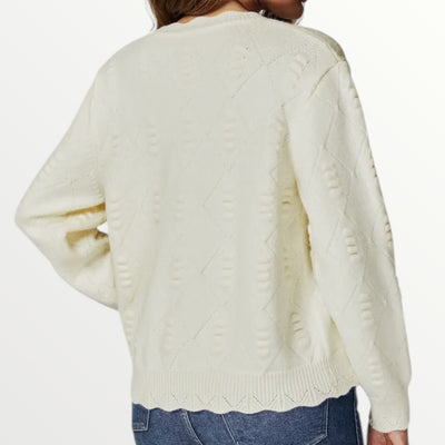 Heart Embroidered Cardigan