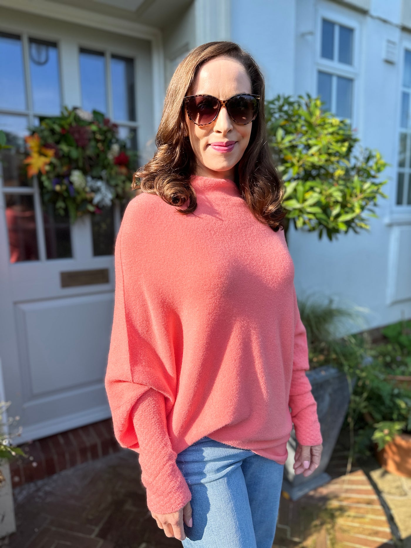 Lauren Jumper in Coral