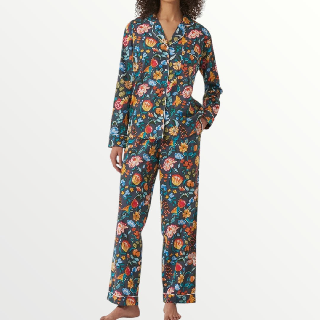 Floral Pyjama Set 100% organic cotton