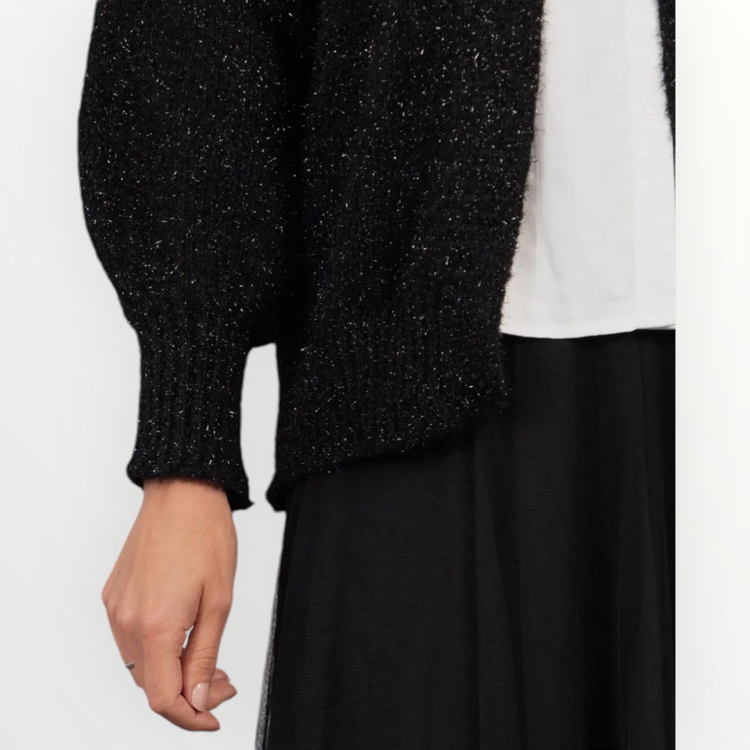 Sally Black Glitter Cardigan