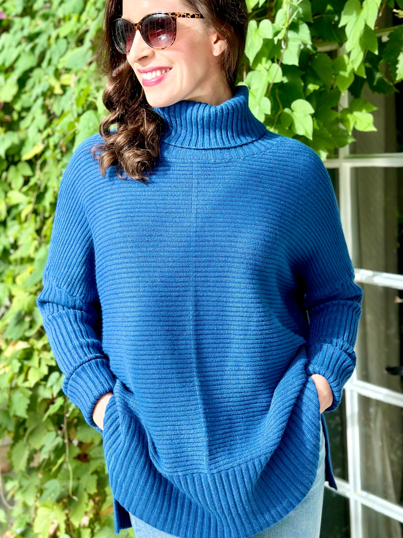 Lucy Jumper in Petrol Blue