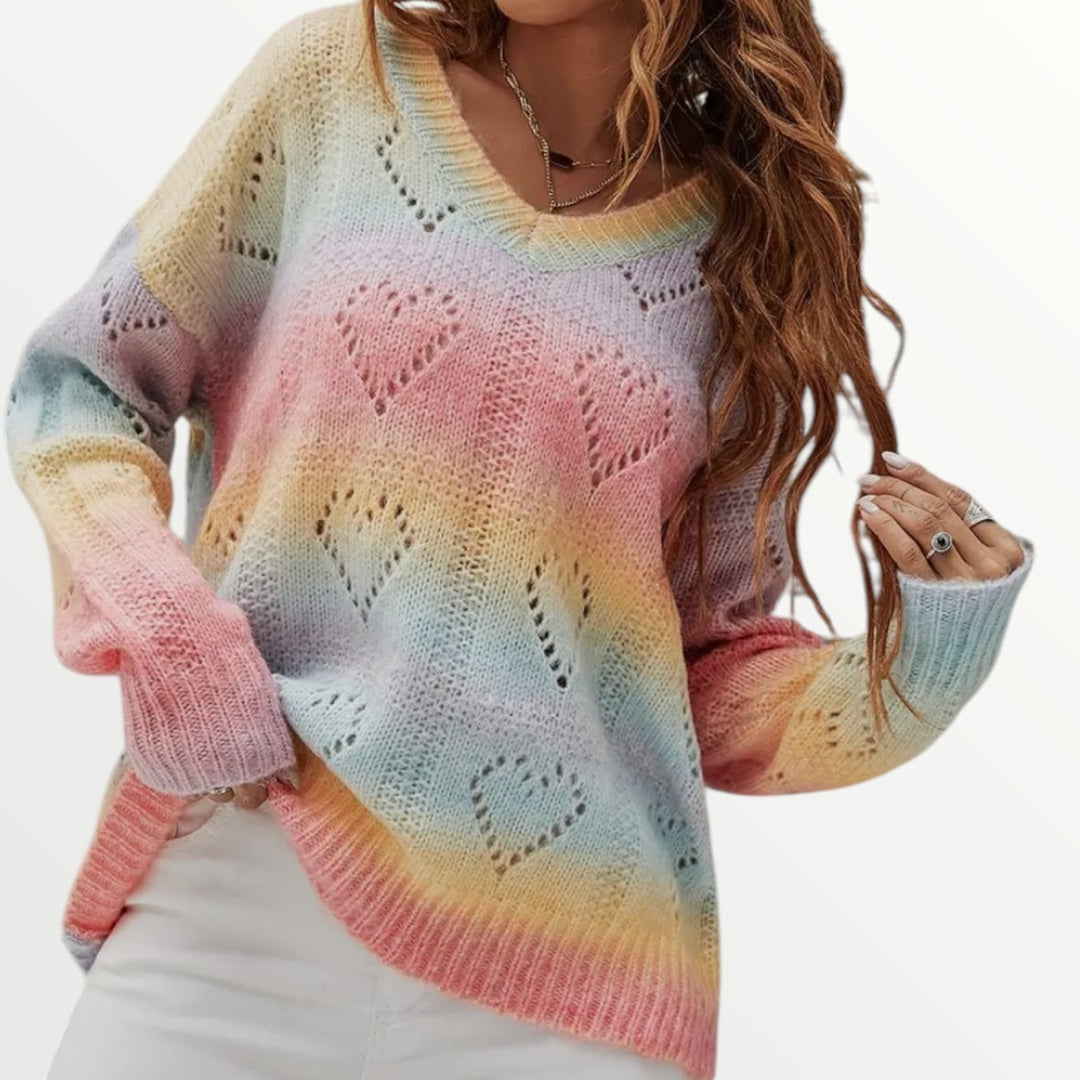 Rainbow Heart Jumper