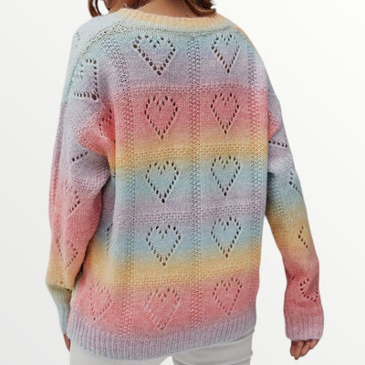 Rainbow Heart Jumper