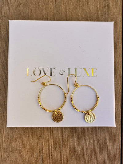 Dominique Gold Mini Hoop Earrings