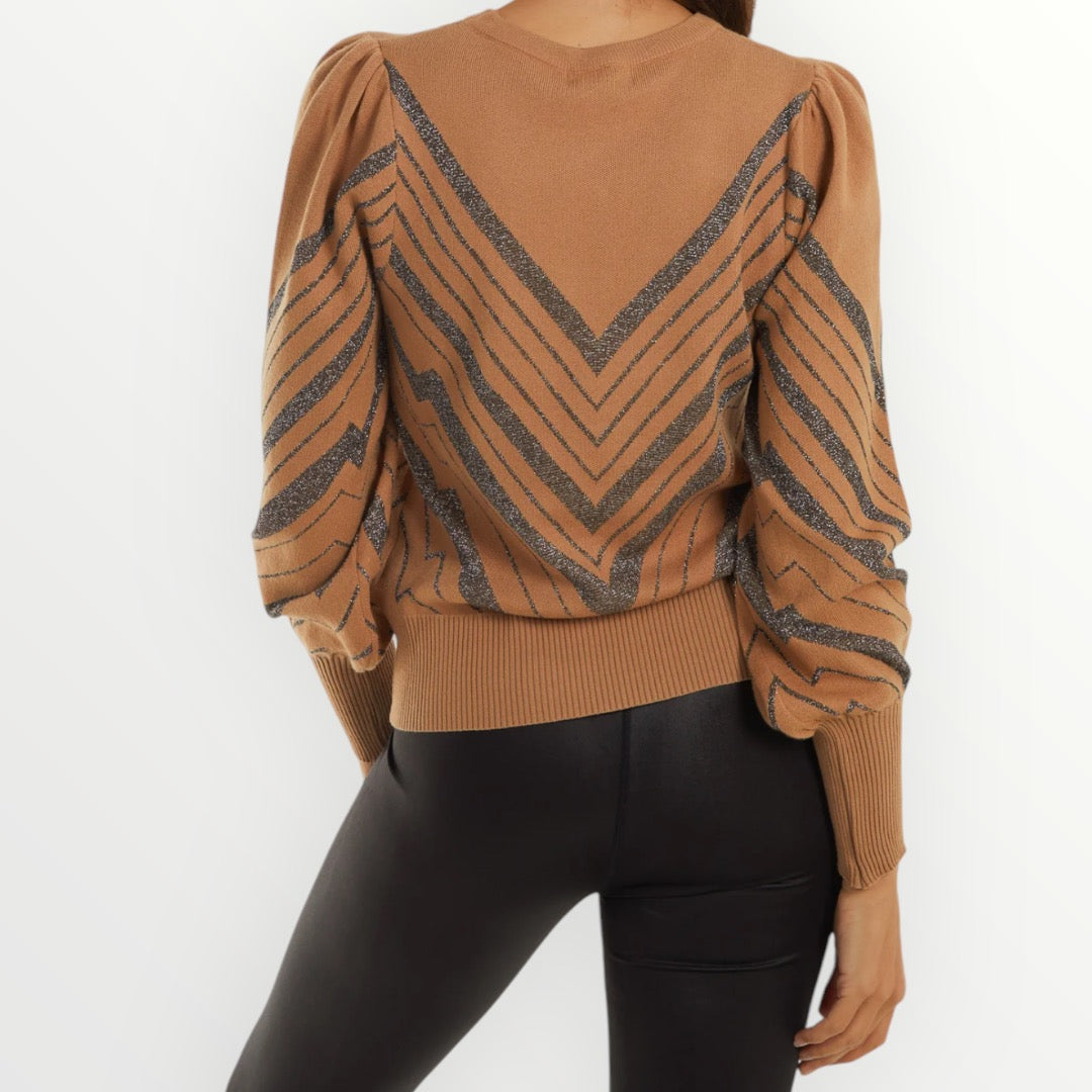 Chevron Glitter Jumper