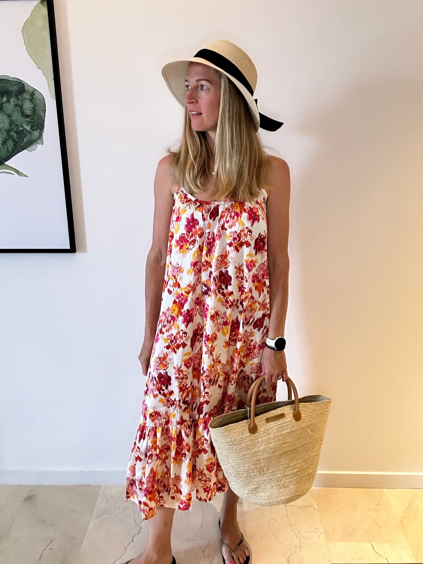 Lisa Silky Floral Sundress