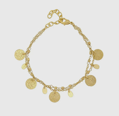 Athens Gold Coin Bracelet