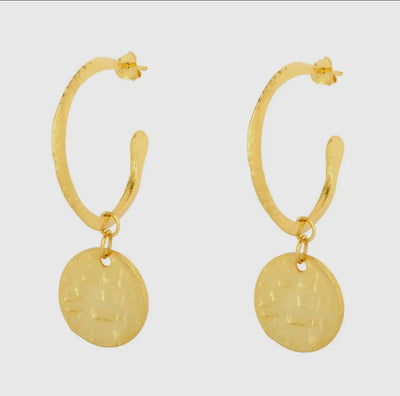 Esmerelda Gold Hoop Earrings