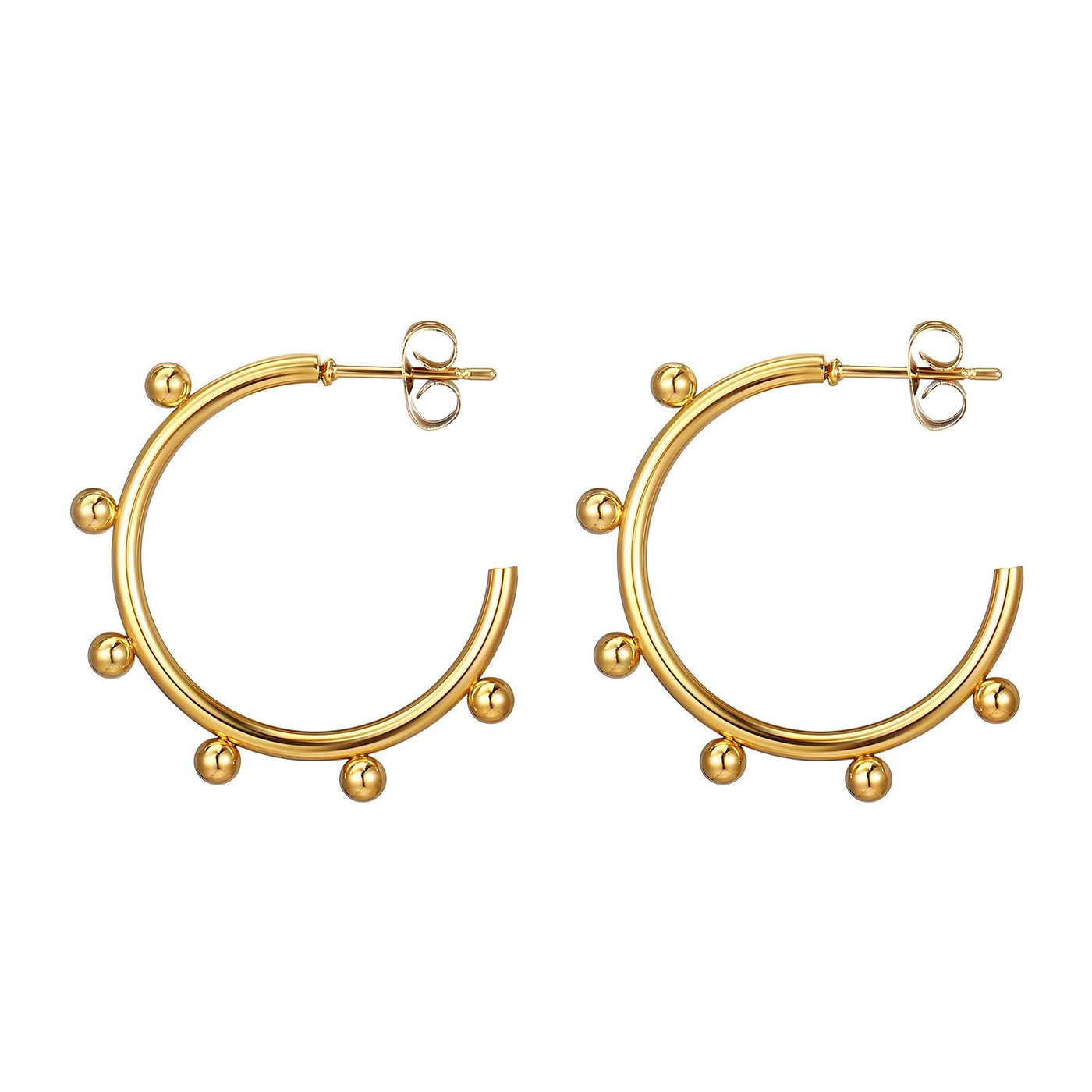 Dotty Gold Hoop