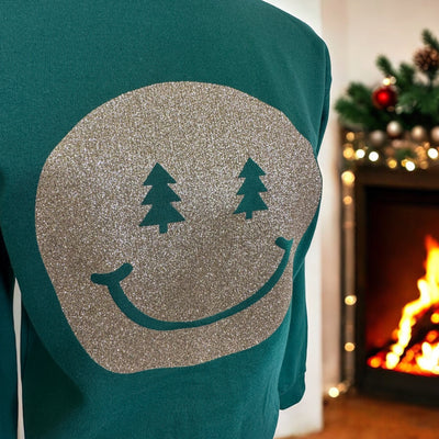 Smiley Christmas Face Kids & Adult Sweatshirt