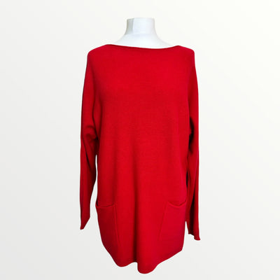 Bow Jumper in Red