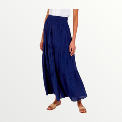 Navy Long Skirt