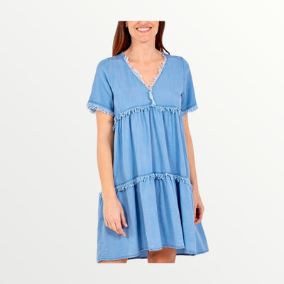 Denim scruff dress