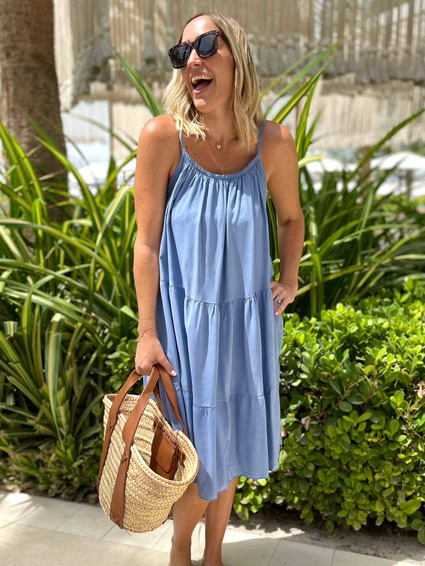 Georgie Sundress in Cornflower Blue