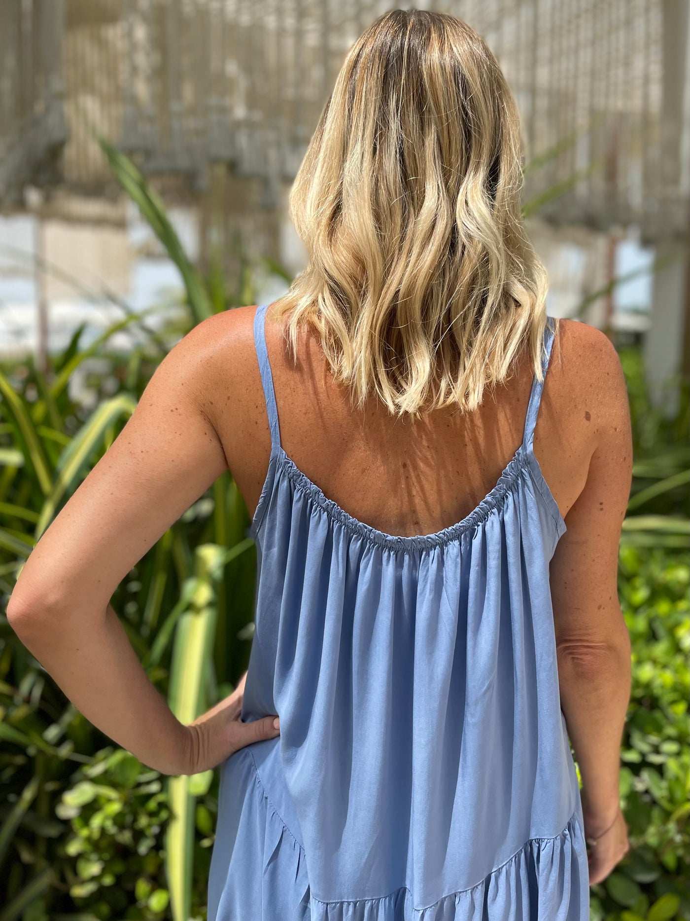 Georgie Sundress in Cornflower Blue