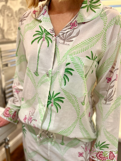Tropical Palm Pyjama Set