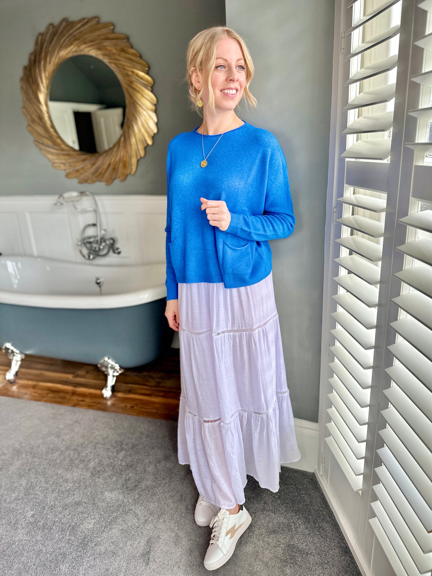 Sienna Skirt in Navy