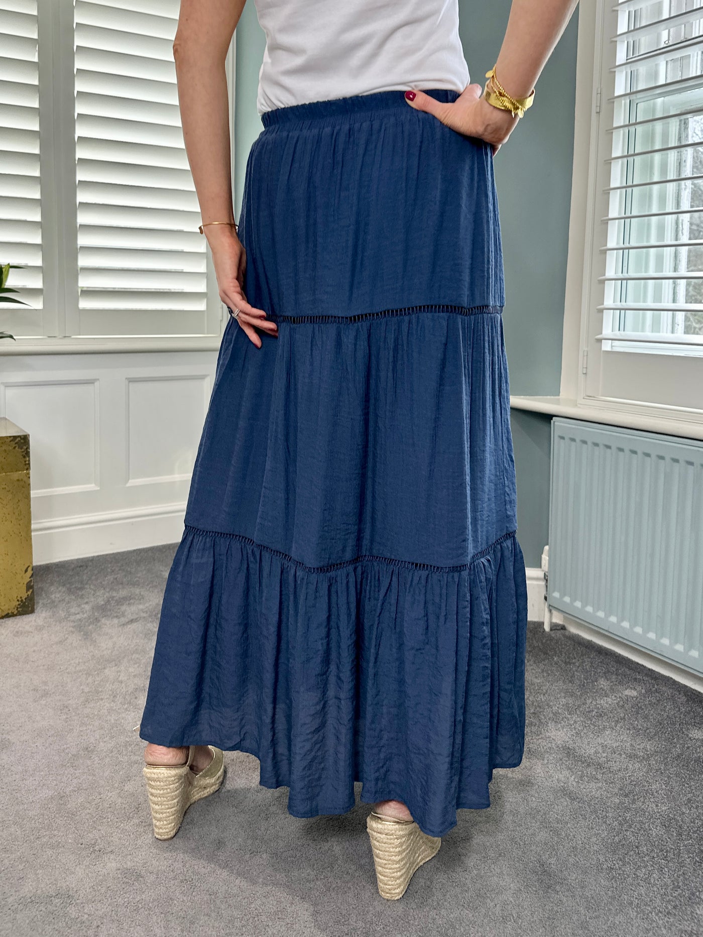 Sienna Skirt in Navy