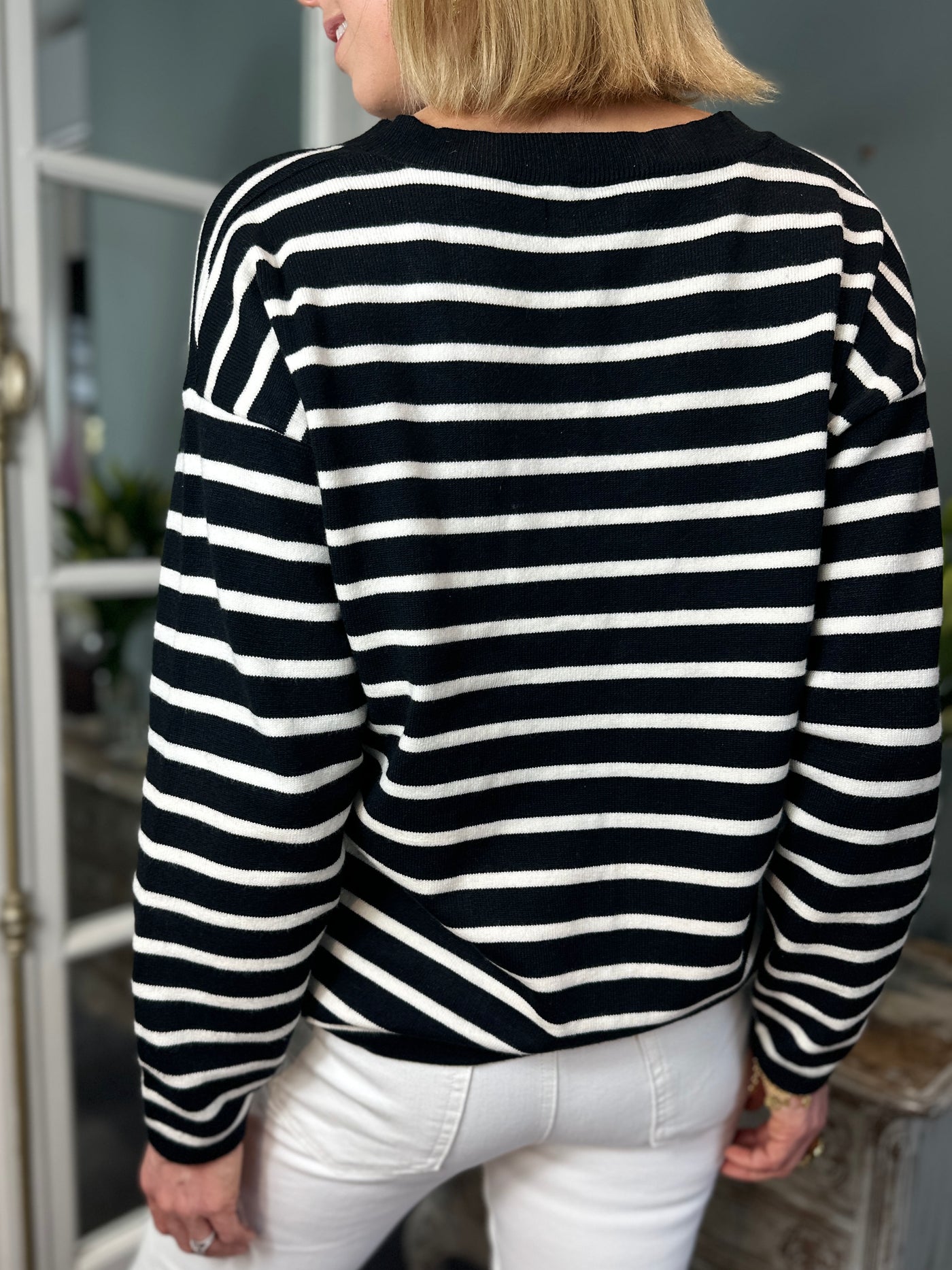 Chloe Jumper in Black and White