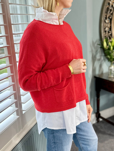 Maddie Jumper in Red